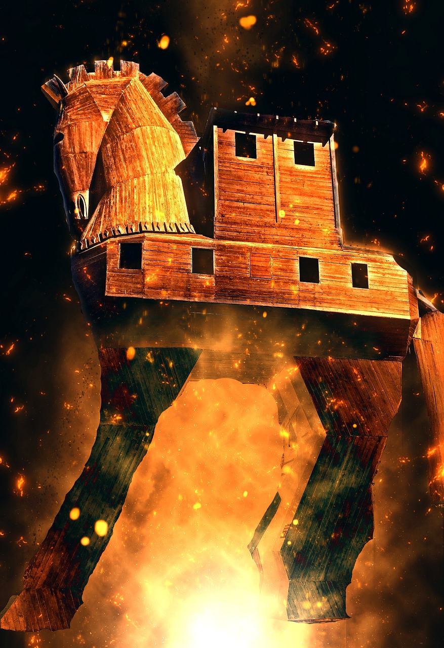 der trojanische pferd: ein täuschender cyberangriff, der systeme infiltriert, indem er sich als harmloses programm tarnt.